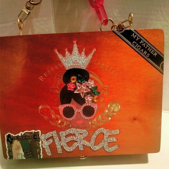 Suenos de Saundra Upcycled , MY FATHER Cigar Box Purse, - Picture 10 of 10